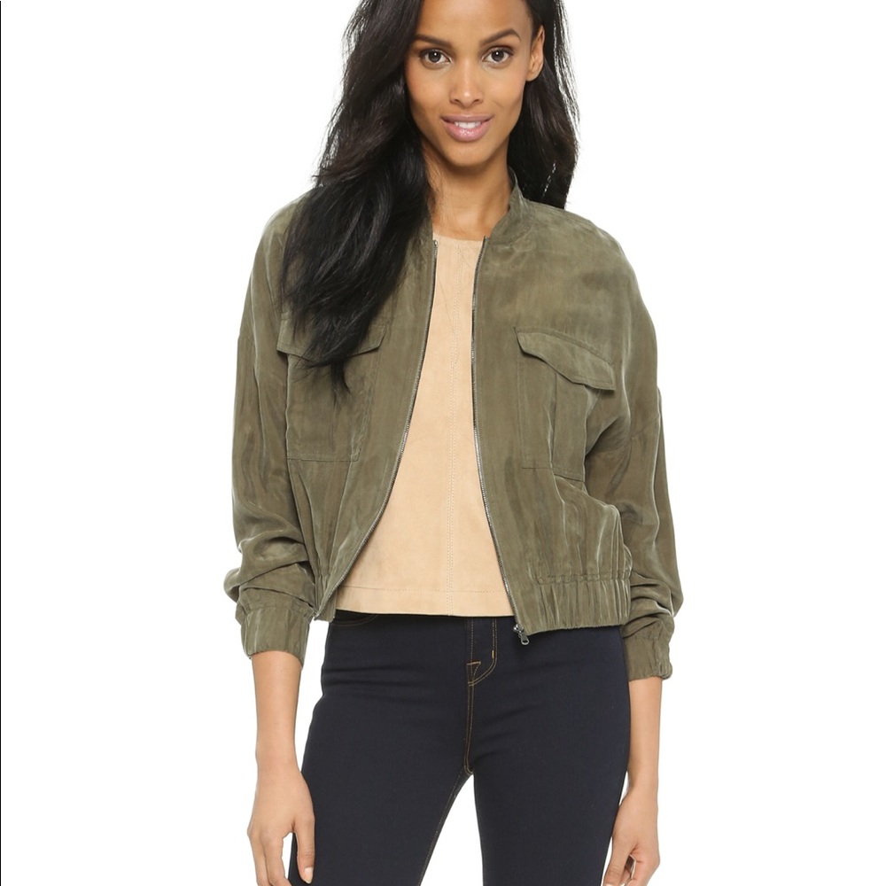 J Brand Santa Fe Jungle Bomber Jacket Size Small